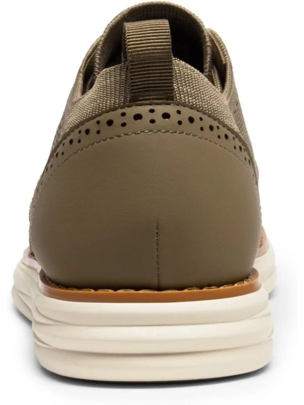 Men's Khaki Knit Mesh Dress Sneakers Lace Up Casual Walking Oxford Shoes